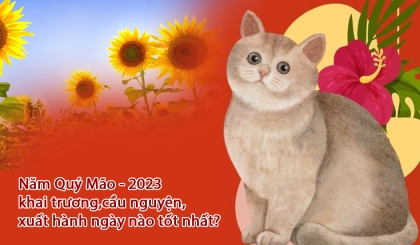 Năm Quý Mão - 2023 khai trương,cầu nguyện,xuất hành ngày nào tốt nhất?